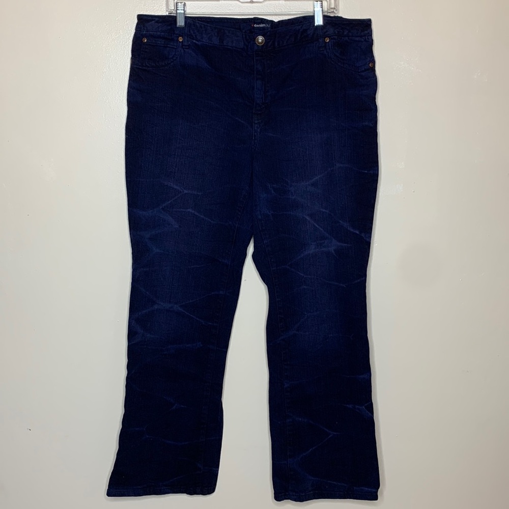 DENIM 24/7 Jeans Dark Wash Slight Tie Dye 20W